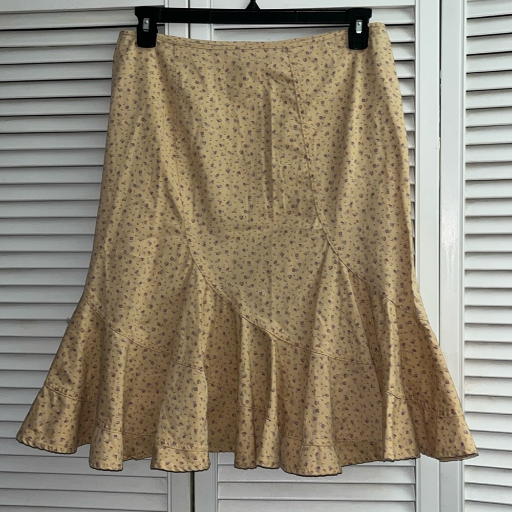 Vintage Ditsy Floral Fit And Flare Midi Cotton Y2K 90’s garden girl prairie